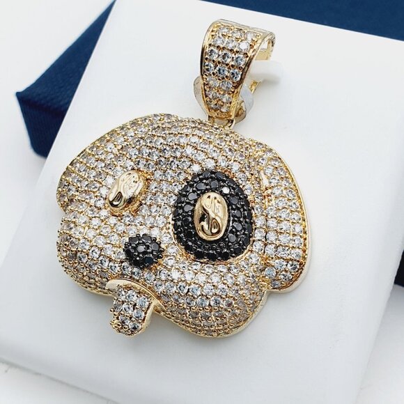 14K Gold Plated Cubic Zircon Pendant, INUS1BR260 - Picture 2 of 9